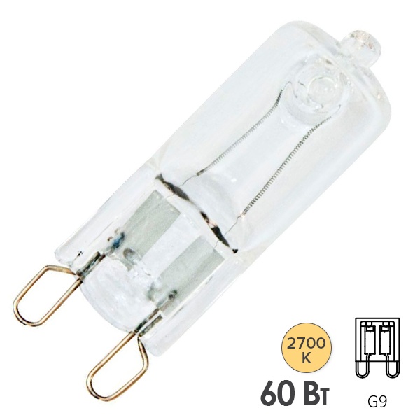 Лампа галогенная капсульная Feron HB9/JCD9 JCD 60W 230V G9