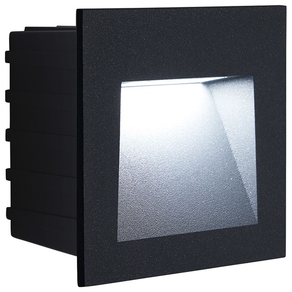 Светодиодный светильник Feron LN013 встраиваемый 3W 4000K, IP65, черный