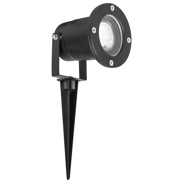 Светильник тротуарный/грунтовый Feron SP3735 MR16 230V GU10 на колышке, с лампой 7W 4000K в комплект