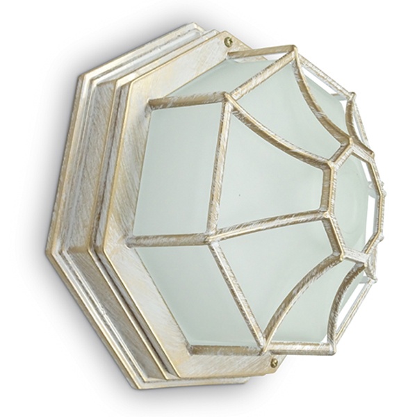 Светильник садово-парковый Feron PL661 max 60W 230V E27 IP44 белое золото 270x270x120