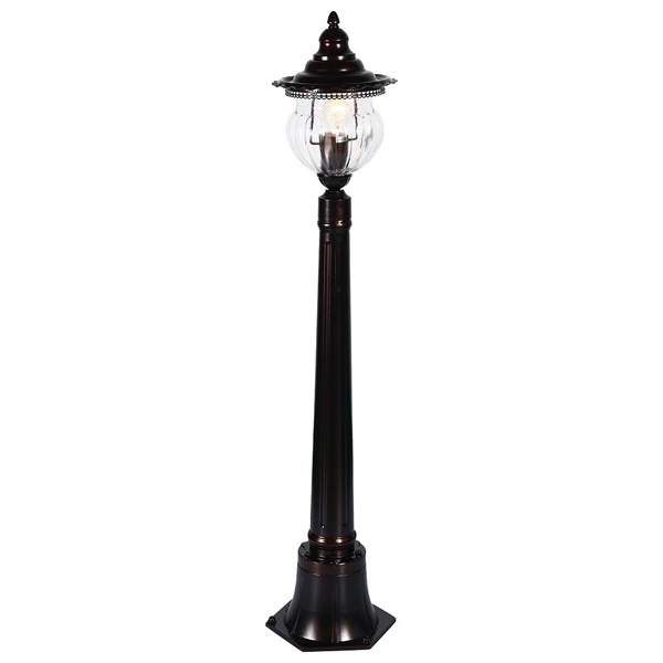 Светильник садово-парковый Feron PL596 столб 60W 230V E27, коричневый