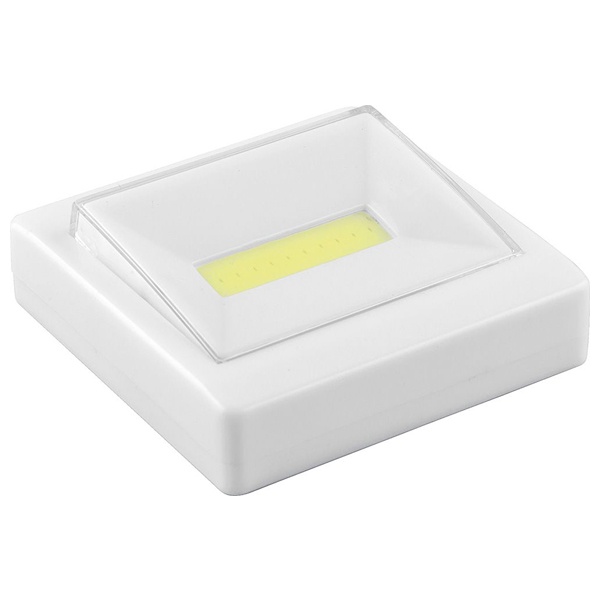 Светодиодный светильник-кнопка Feron FN1206, батарейки 3AAA в комплект не входят, 3W, белый