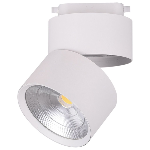 Трековый светодиодный светильник AL107 25W 4000K 2250Lm 90° однофазный, белый