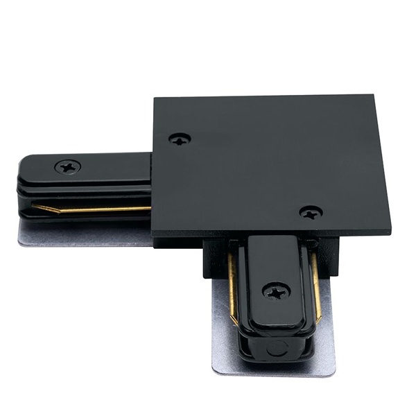 Коннектор угловой для встраиваемого шинопровода Feron, черный, LD1005