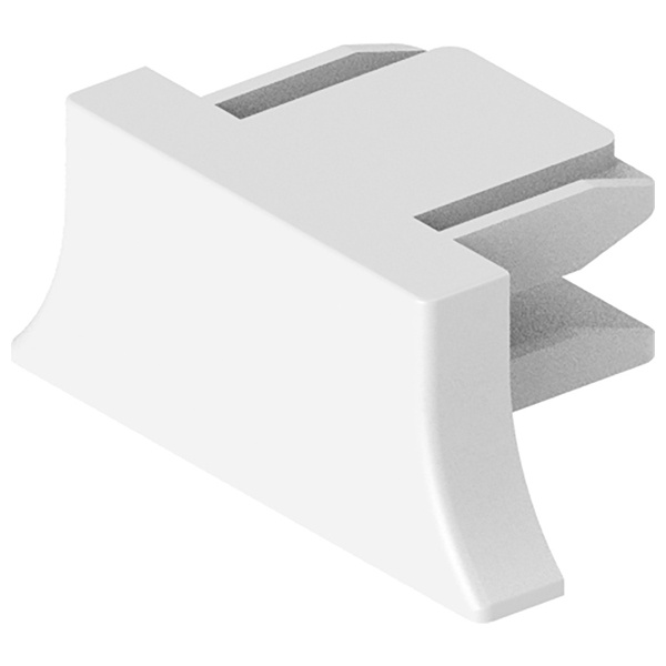 Заглушка пластиковая для шинопровода Feron, белый, LD1011 для CAB1003