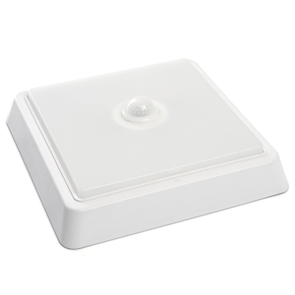 Светильник светодиодный с ИК-датчиком Feron AL3023 пластиковый корпус 25W 4000K IP20 квадрат белый