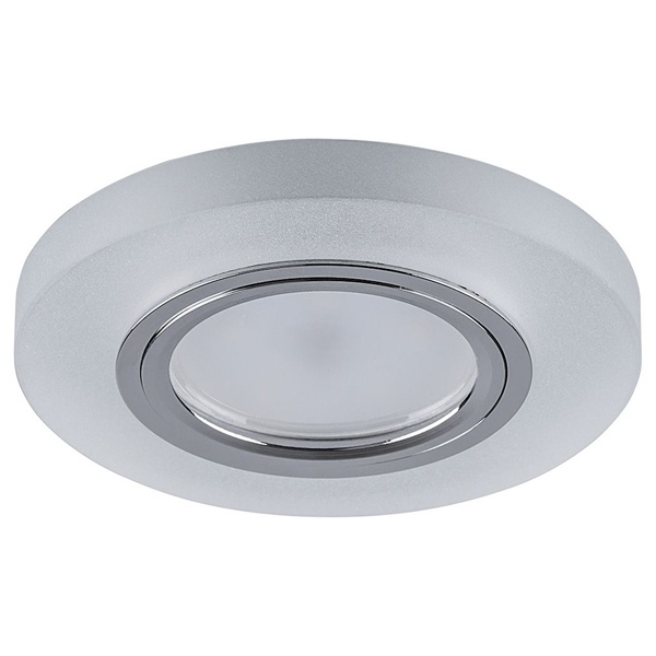 Светильник встраиваемый с белой LED подсветкой Feron CD8060 потолочный MR16 G5.3 белый матовый