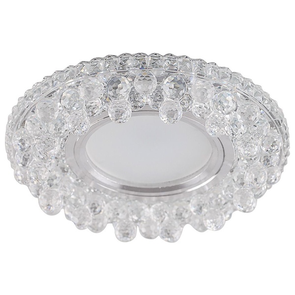 Светильник встраиваемый с LED подсветкой Feron CD941 потолочный MR16 G5.3 прозрачный