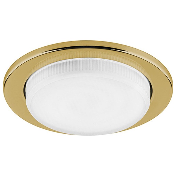 Светильник встраиваемый Feron DL53 потолочный GX53 золотистый, без лампы