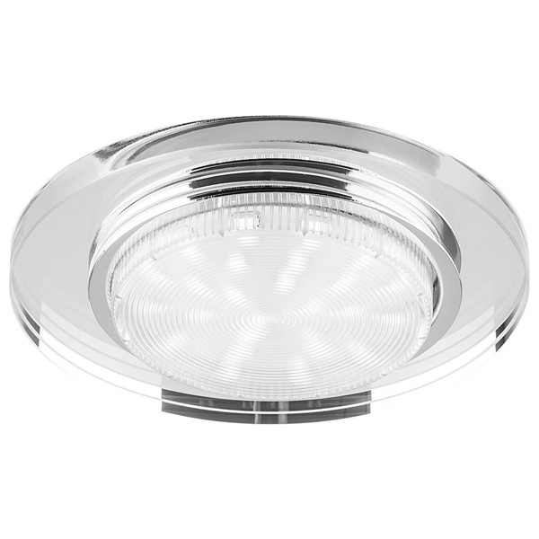 Светильник встраиваемый Feron DL4060-2 потолочный GX53 прозрачный, без лампы