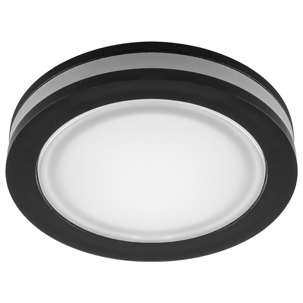 Светодиодный светильник Feron AL600 встраиваемый, с белой LED подсветкой 7W 4000K 560Lm черный