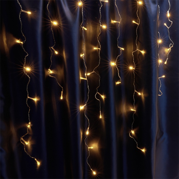 Светодиодная гирлянда Feron CL22 200LED желтый бахрома 4,5мх0,8м + 3м 230V c питанием от сети