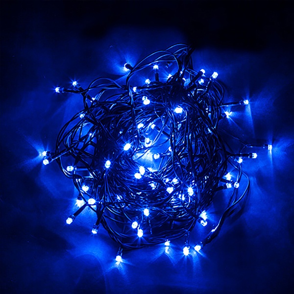 Светодиодная гирлянда CL07 линейная 400LED синий 40м +3м зеленый шнур 230V IP44