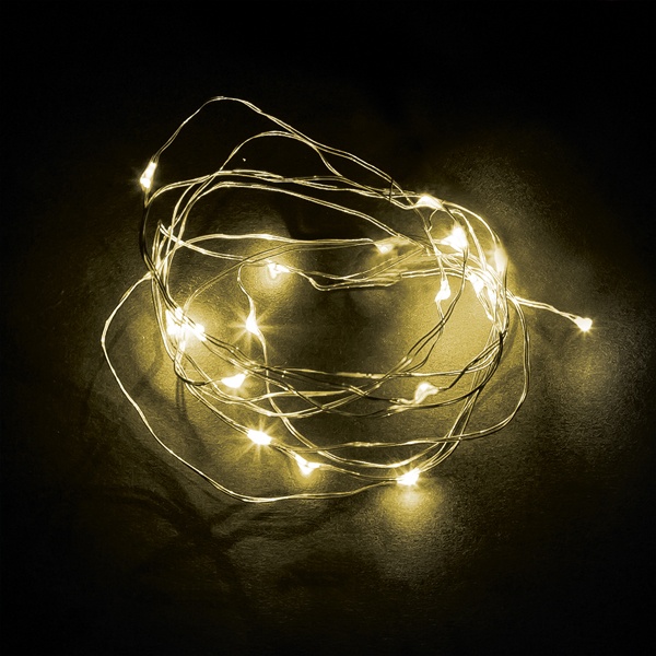 Светодиодная гирлянда Feron CL570 линейная 2м + 0.5м 2700K с питанием от батареек