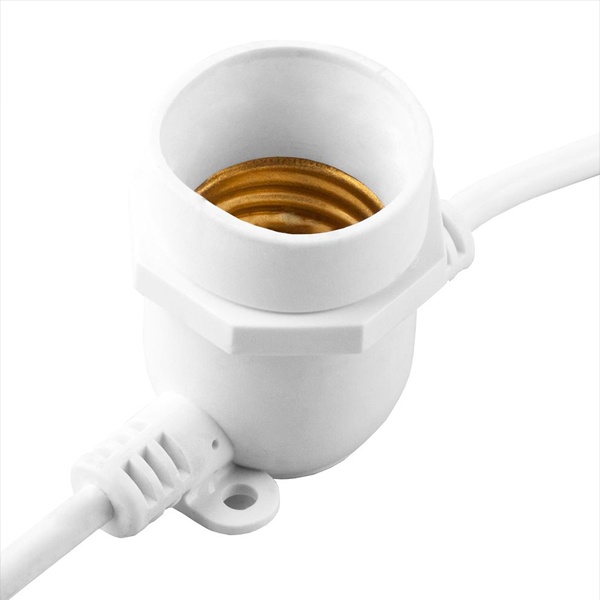 Гирлянда Feron CL50-13 Белт-лайт, шаг 50см, 230V белый IP65 E27х20шт 13м +3м