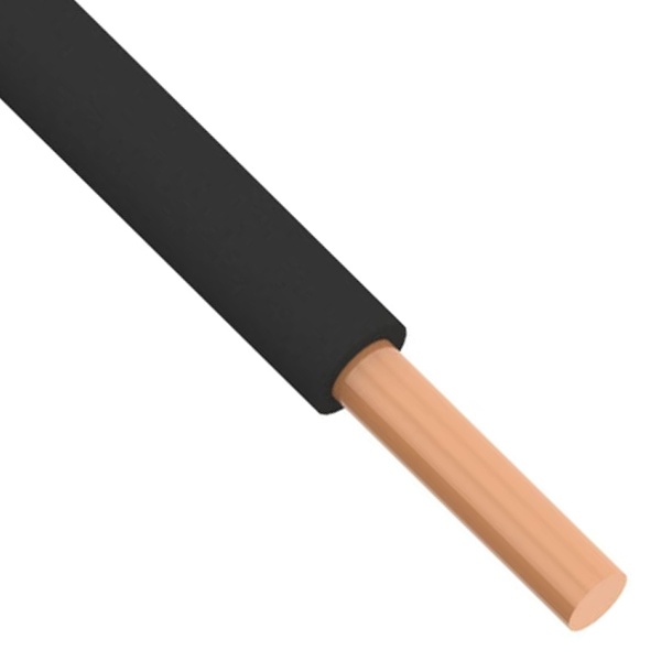 Провод установочный ККЗ ПуВнг(А)-LS 1х4 силовой медный (ПВ-1) черный ГОСТ 31947