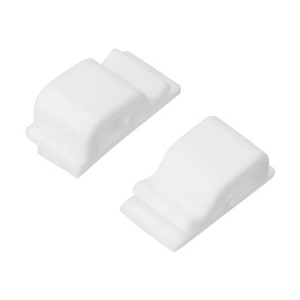 Площадка самоклеящаяся c клипсой 20х14 мм для крепления новогодней гирлянды (упаковка 10 шт.)