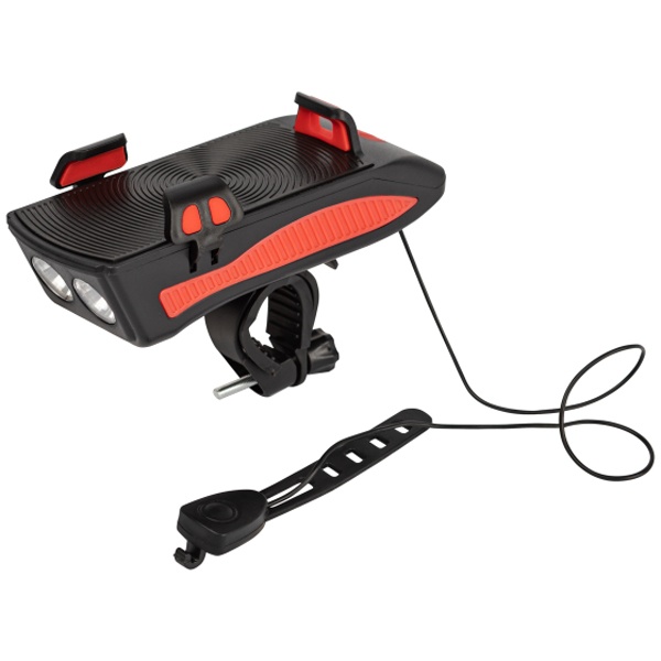 Фонарь светодиодный ЭРА VA-802 5Вт велосипедный аккумуляторный (powerbank сигнал держатель телефона)