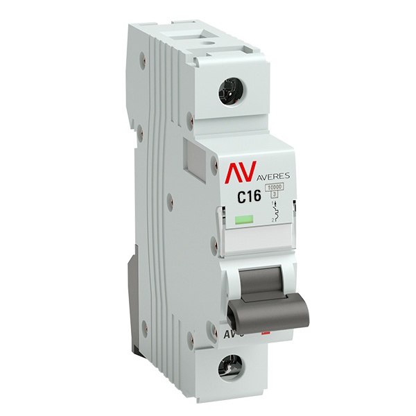 Выключатель автоматический EKF AVERES AV-10 16A (C) 1P однофазный 10kA