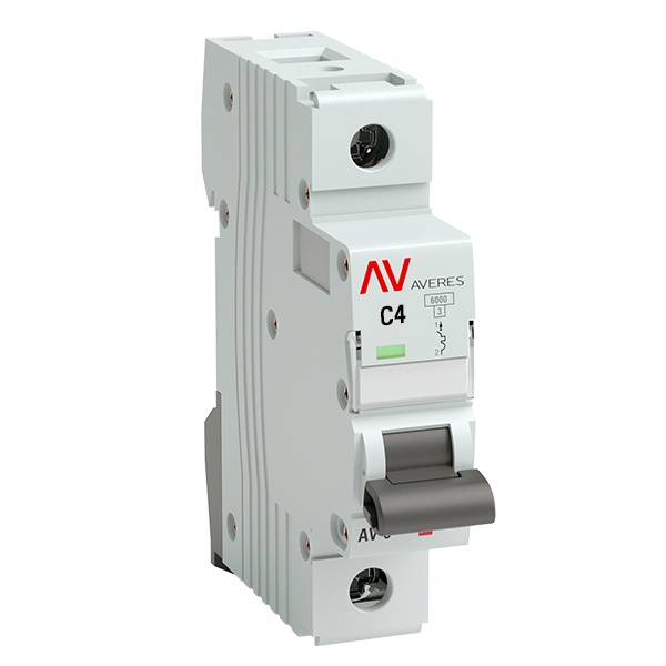 Выключатель автоматический EKF AVERES AV-6 4A (C) 1P однофазный 6kA