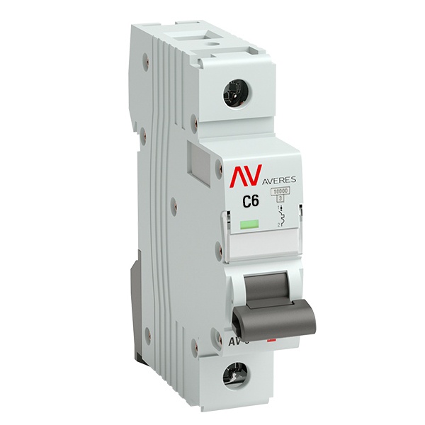 Выключатель автоматический EKF AVERES AV-6 6A (C) 1P однофазный 6kA