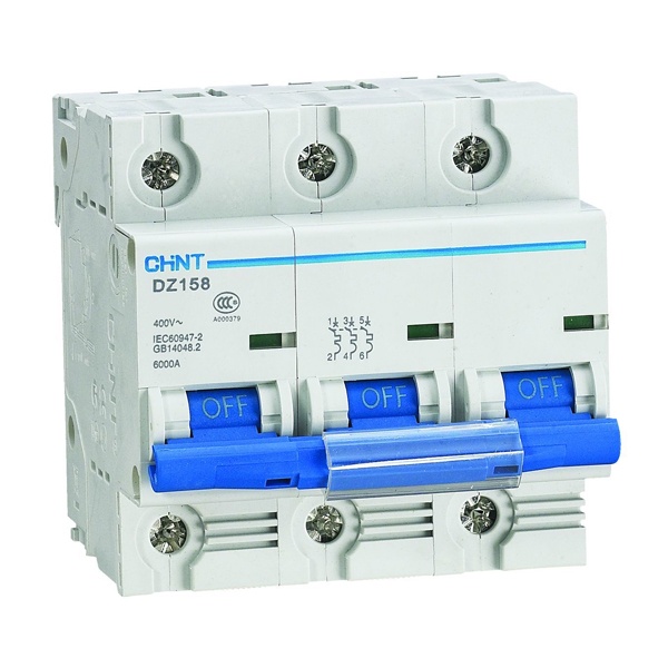 Автоматический выключатель Chint DZ158-125H 3P 100A 10kA х-ка (8-12In) (R) (автомат электрический)