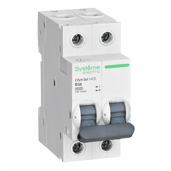 Автоматический выключатель SE City9 Set 50А В 2П 4,5кА (автомат электрический)