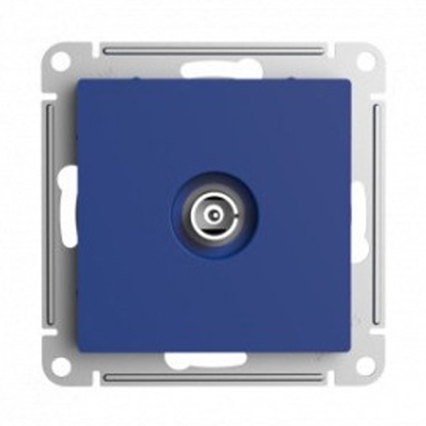 TV розетка простая SE AtlasDesign, аквамарин [уп 5 шт]