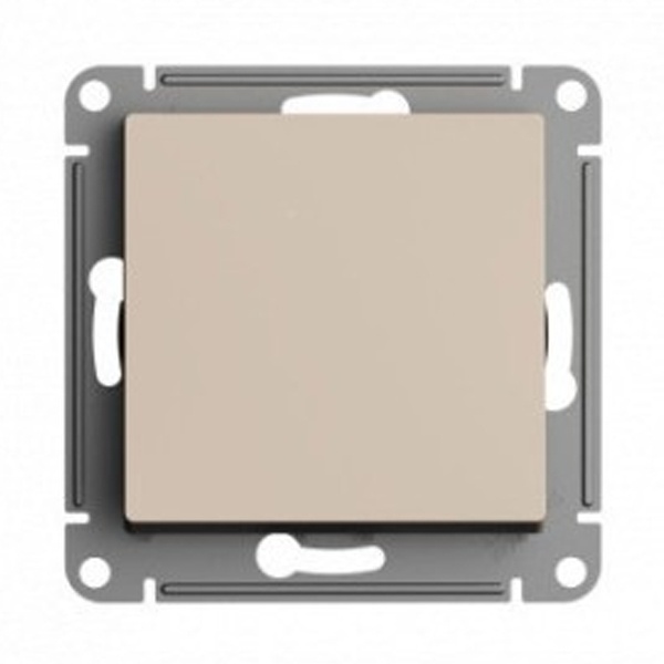 Одноклавишный выключатель SE AtlasDesign 10A, песочный [уп 5 шт]