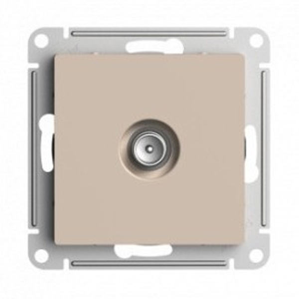 TV розетка простая SE AtlasDesign, песочный [уп 5 шт]