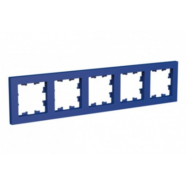 Рамка SE AtlasDesign 5 постов универсальная, аквамарин [уп 5 шт]