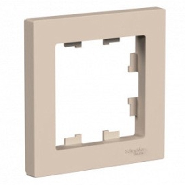 Рамка SE AtlasDesign 1 пост, песочный [уп 10 шт]