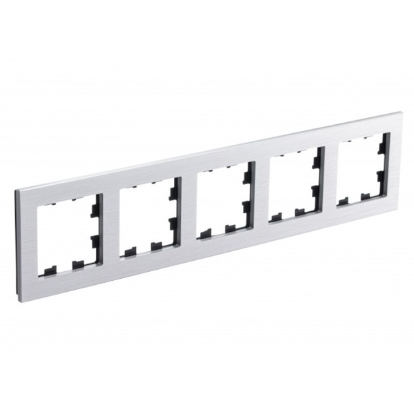 Рамка SE AtlasDesign Nature 5 постов, металл серебро