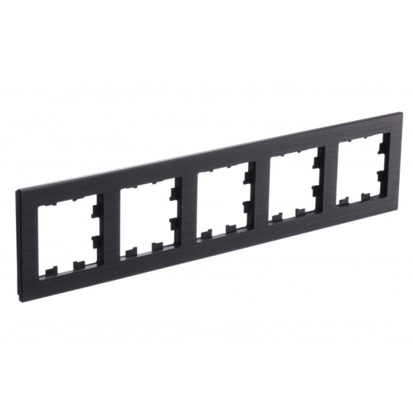 Рамка SE AtlasDesign Nature 5 постов, металл оникс