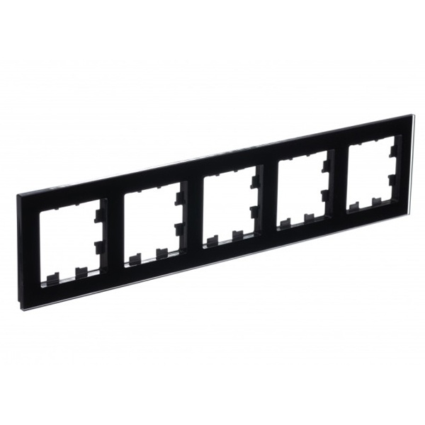 Рамка SE AtlasDesign Nature 5 постов, оргстекло черный