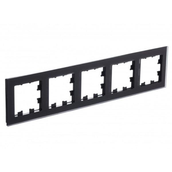 Рамка SE AtlasDesign Nature 5 постов, матовое оргстекло черный