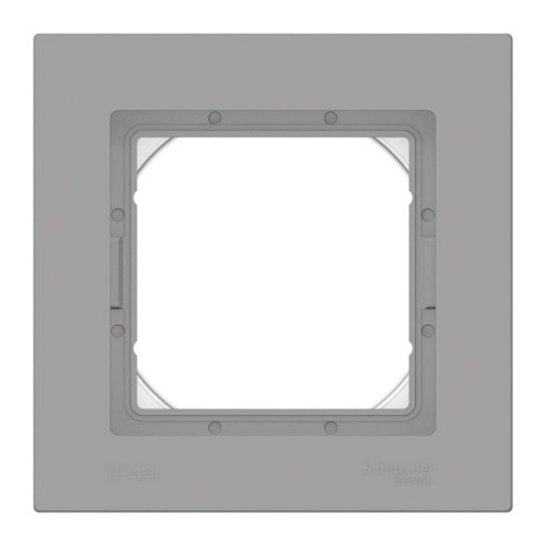 Рамка SE AtlasDesign Aqua 1 пост IP44, алюминий