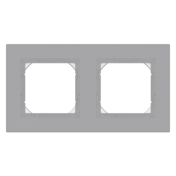 Рамка SE AtlasDesign Aqua 2 поста IP44, алюминий