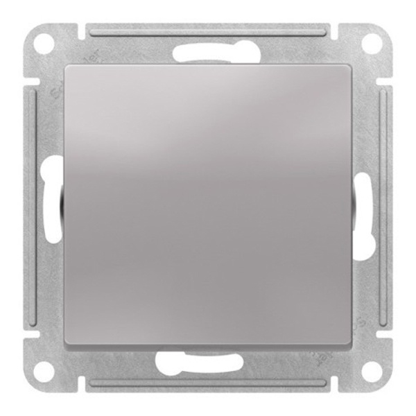 Одноклавишный переключатель SE AtlasDesign 10A IP44 Aqua, алюминий