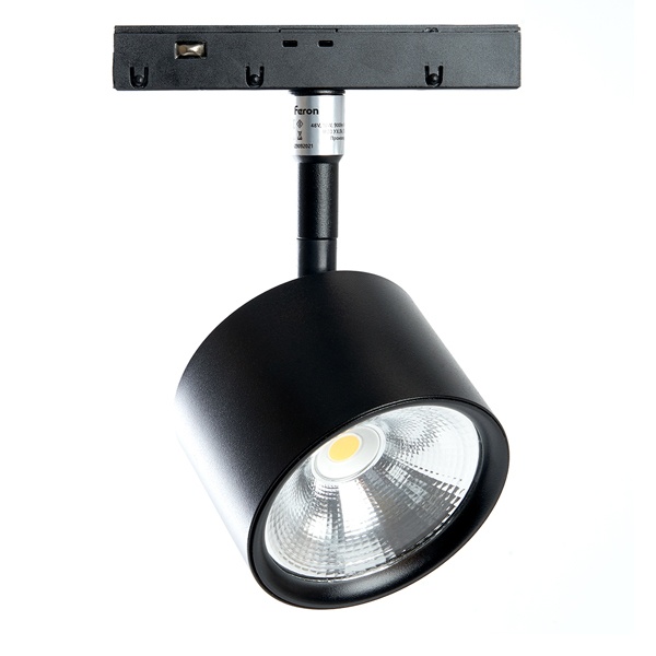 Светильник светодиодный трековый низковольтный Feron MGN305 10W 4000K 900Lm 90 градусов, черный