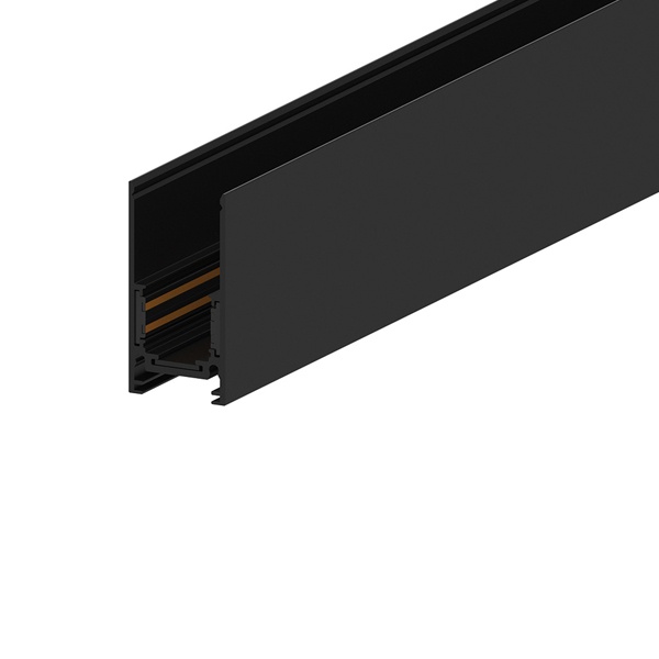 Шинопровод для низковольтных трековых светильников, черный, 1м накладной/подвесной, CABM1000