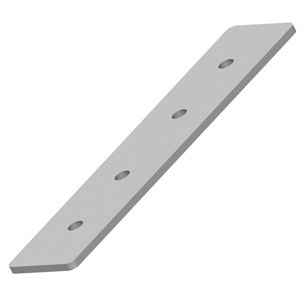 Соединитель прямой для низковольтного накладного шинопровода Feron, белый, LD2000