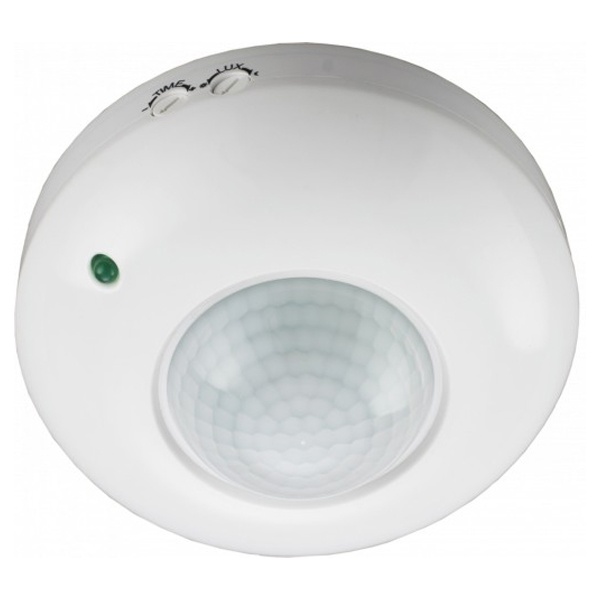 Датчик движения DEKraft инфракрасный потолочный накладной ДДИ-101 01 1200Вт 6м 360° IP20, белый