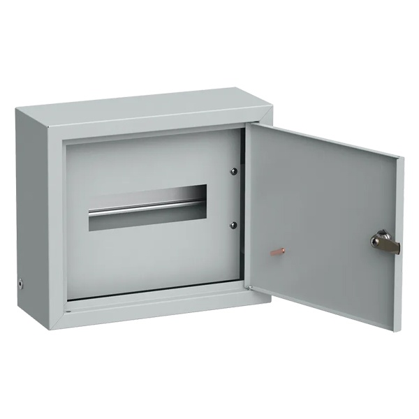 Щит металлический ИЭК TITAN 3 ЩРн-9з-1 9 модулей навесной 265х310х120 УХЛ3 IP31 серый