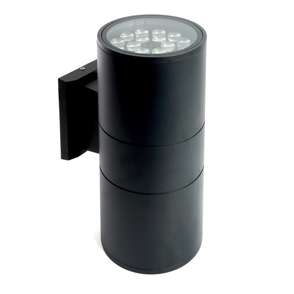Светильник светодиодный уличный настенный Feron DH0712 2x18W 2700K 230V 3000Lm IP54 черный