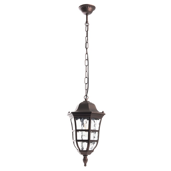 Светильник садово-парковый Варшава Feron PL695 60W E27 230V IP44 коричневый на цепочке