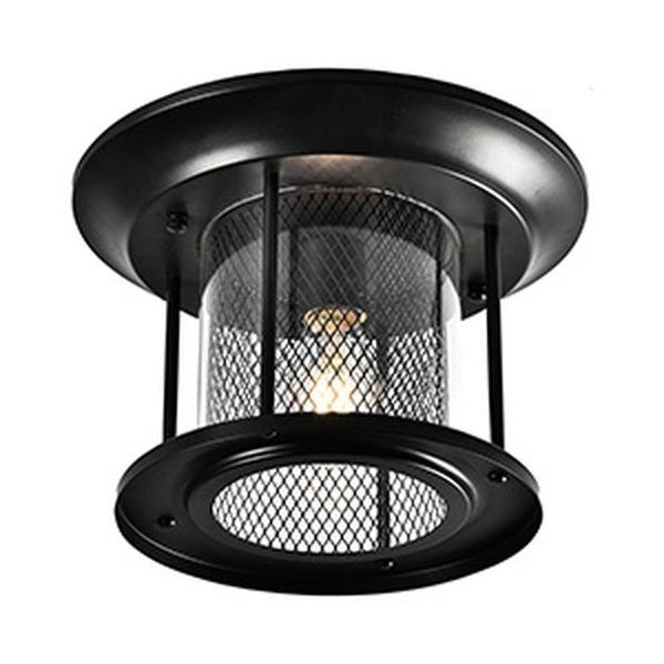 Светильник садово-парковый Бордо Feron PL723 60W E27 230V IP44 черный цилиндр накладной