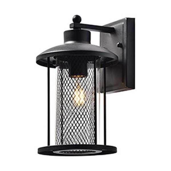 Светильник садово-парковый Бордо Feron PL721 60W E27 230V IP44 черный цилиндр на стену вниз