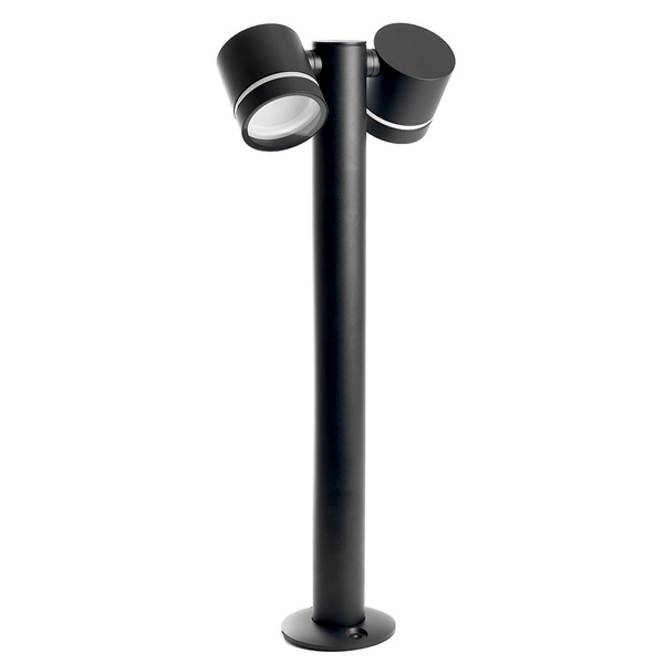 Светильник садово-парковый Рио Feron DH1006 15W 2хGX53 230V IP54 черный цилиндр столб