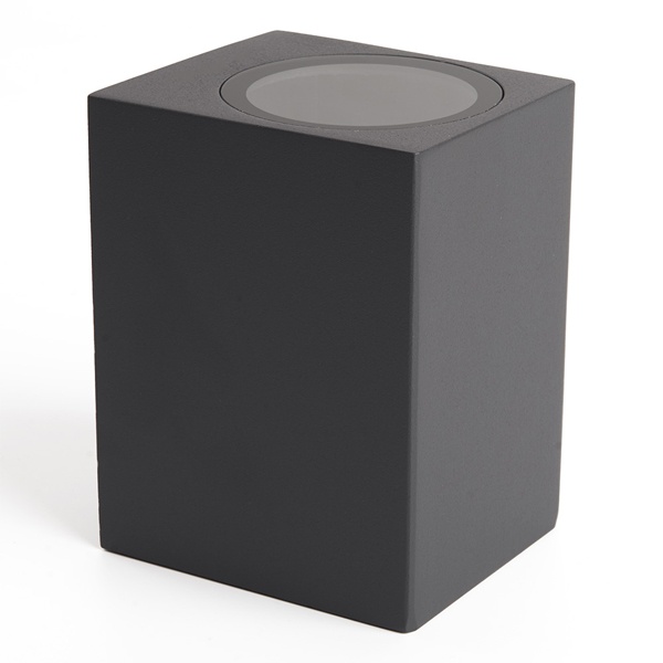 Светильник садово-парковый Бостон Feron DH050 35W GU10 230V IP65 серый прямоугольник на стену